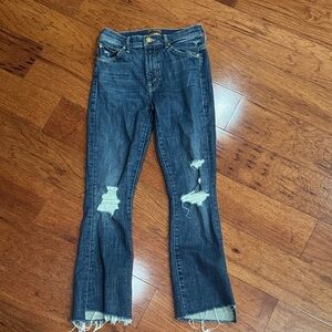 MOTHER Insider Crop Step Fray Jeans 24